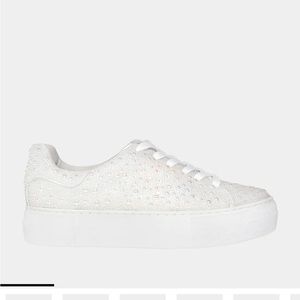 Betsey Johnson Sidny Ivory Platform Sneakers